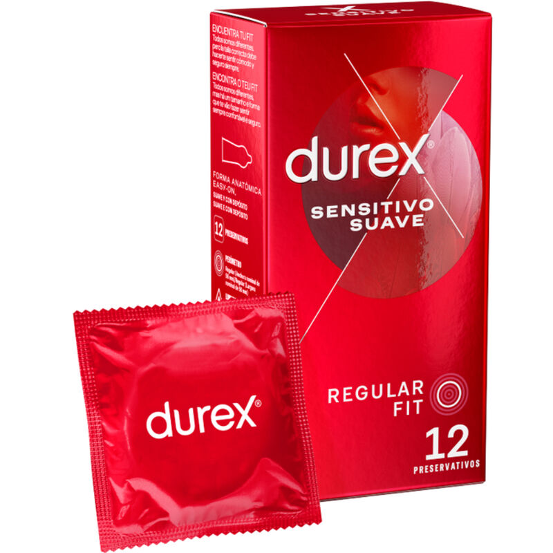 DUREX - SUAVE E SENSÍVEL 12 UNIDADES - Sexshoptuga  Sexshoptuga 