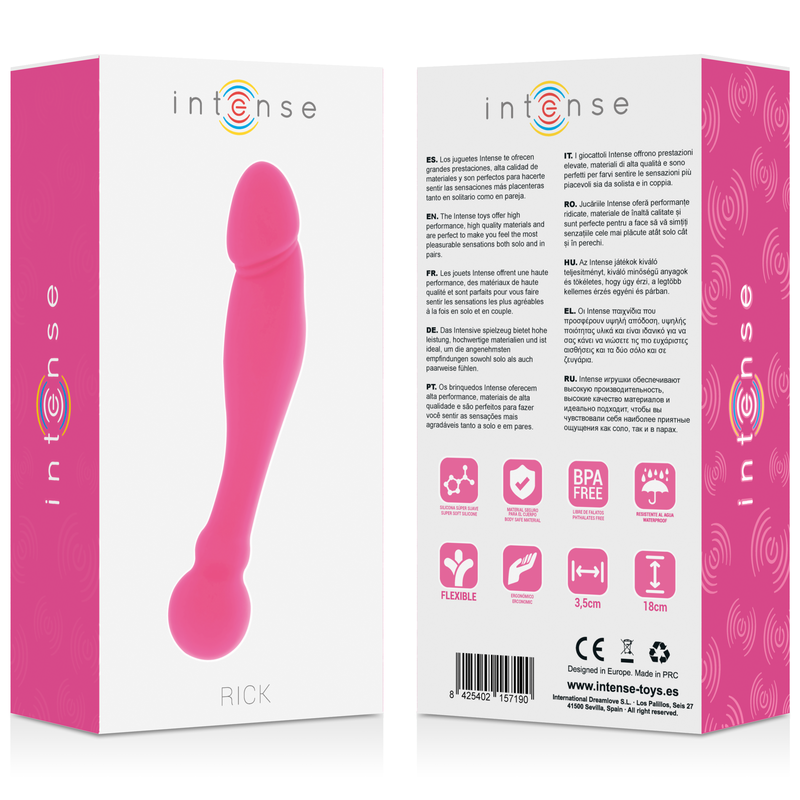 INTENSE - SILICONE RICK DUAL ROSA - Sexshoptuga  Sexshoptuga 