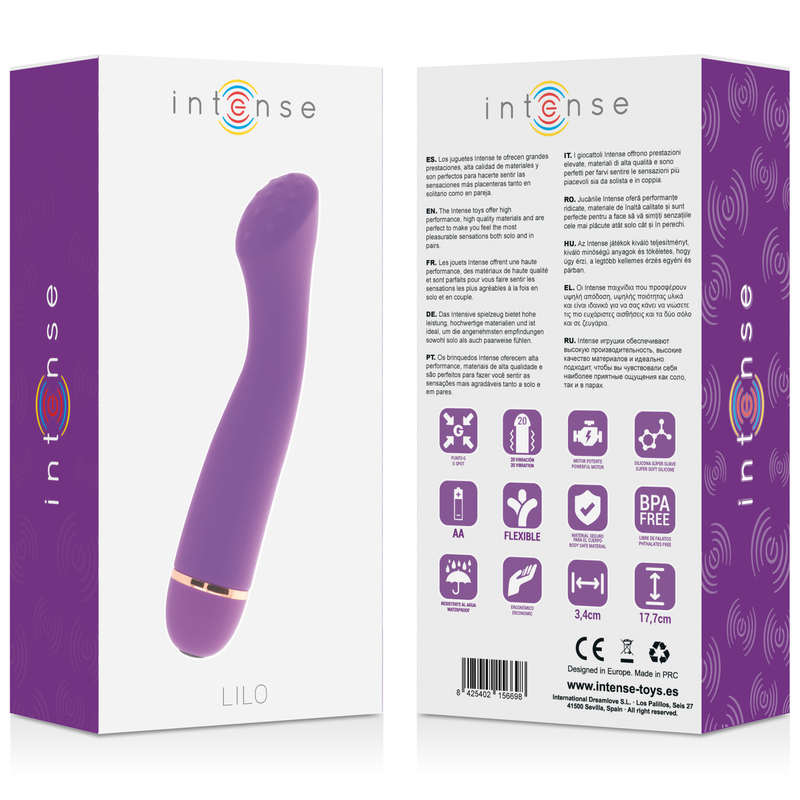 INTENSE - LILO 20 VELOCIDADES SILICONE LILAC - Sexshoptuga  Sexshoptuga 