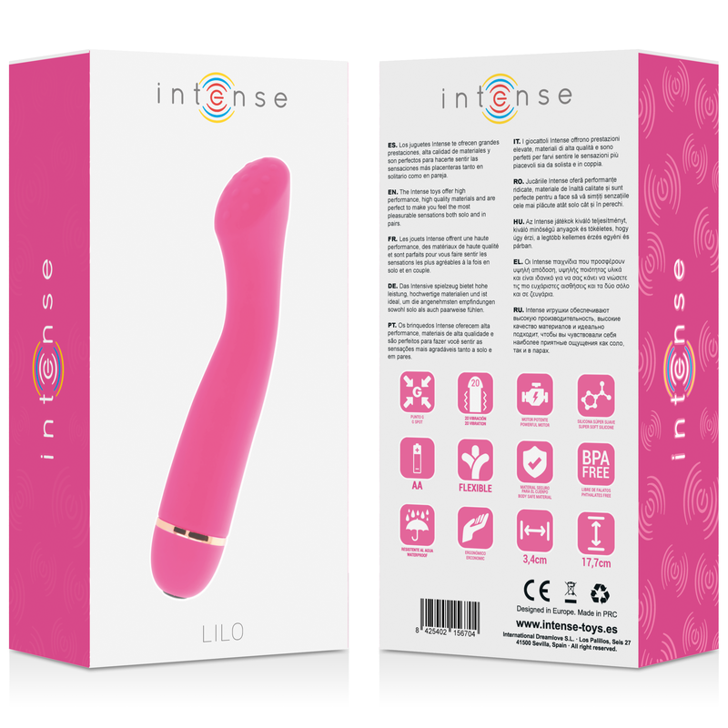 INTENSE - LILO 20 VELOCIDADES SILICONE ROSA - Sexshoptuga  Sexshoptuga 