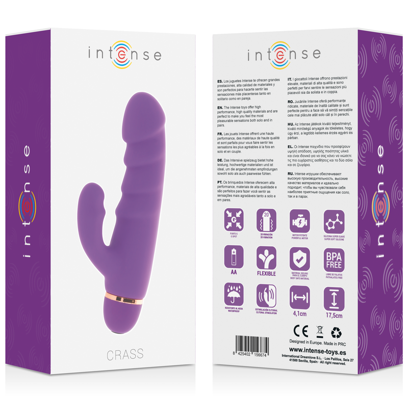 INTENSE - CRASS 20 VELOCIDADES SILICONE LILAC - Sexshoptuga 