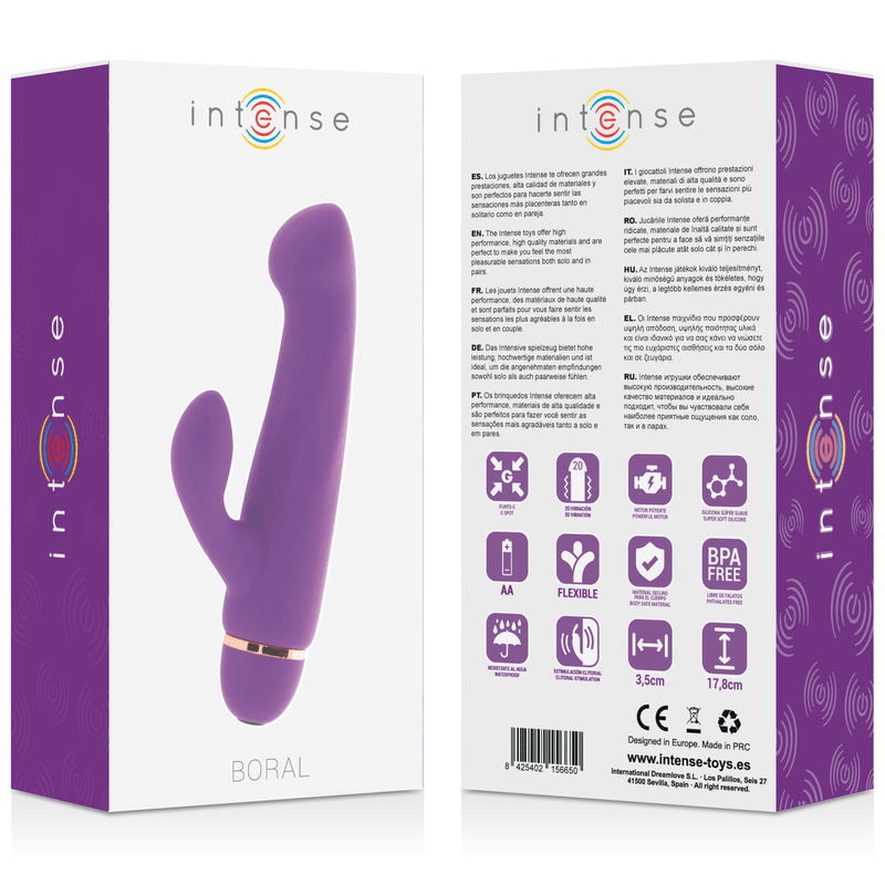 INTENSE - BORAL 20 VELOCIDADES SILICONE LILAC - Sexshoptuga 