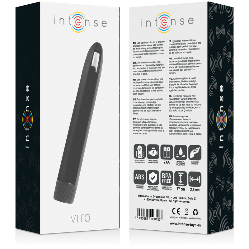 INTENSE - VIBRADOR VITO PRETO - Sexshoptuga  Sexshoptuga 