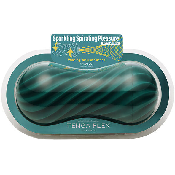 TENGA - MASTURBADOR FLEX FIZZY VERDE - Sexshoptuga 