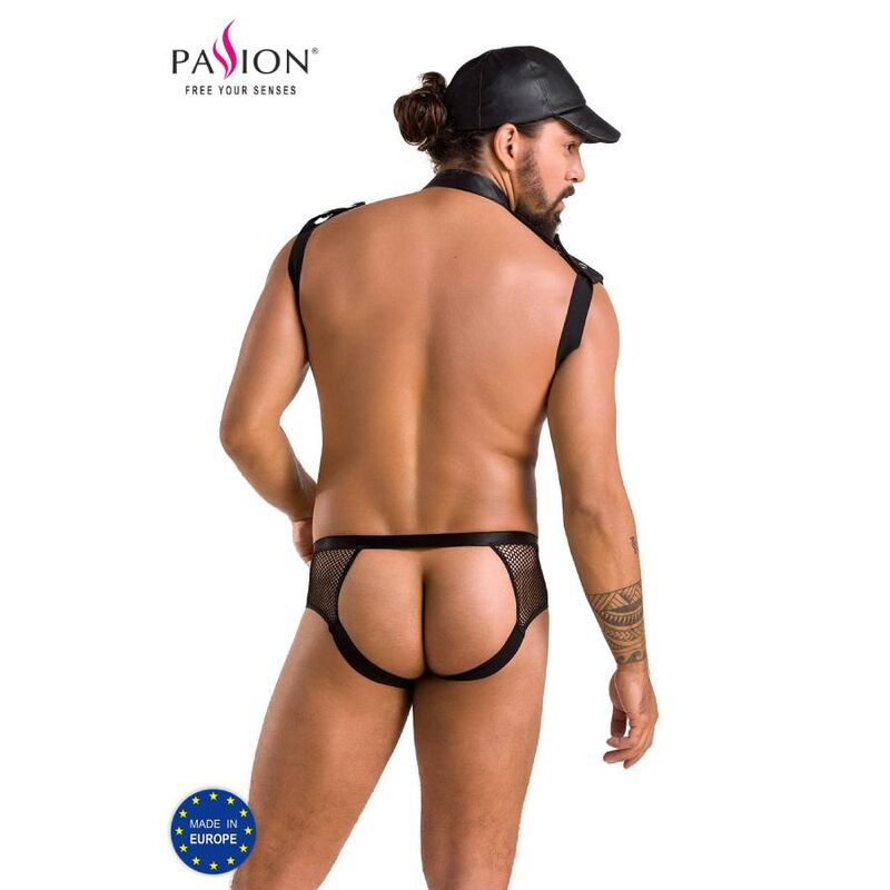 PASSION - 038 CONJUNTO JOHN BLACK S/M - Sexshoptuga  Sexshoptuga 