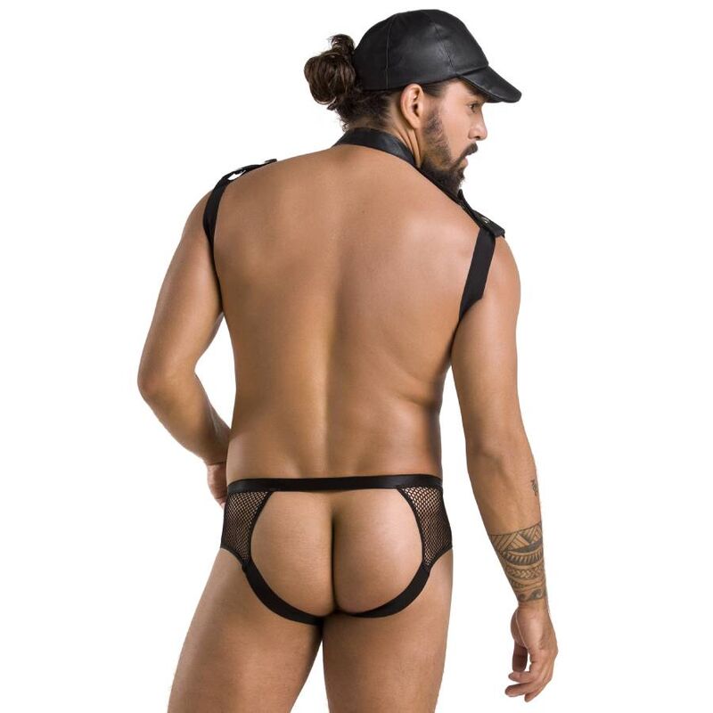 PASSION - 038 CONJUNTO JOHN BLACK S/M - Sexshoptuga  Sexshoptuga 