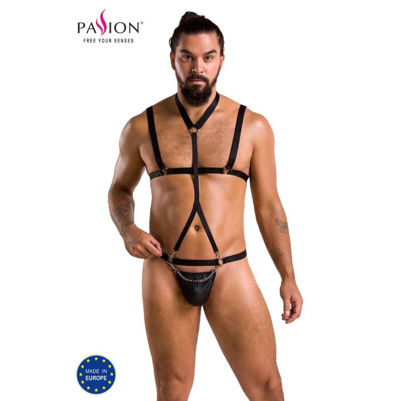 PASSION - 039 CONJUNTO ANDREW PRETO S/M - Sexshoptuga  Sexshoptuga 