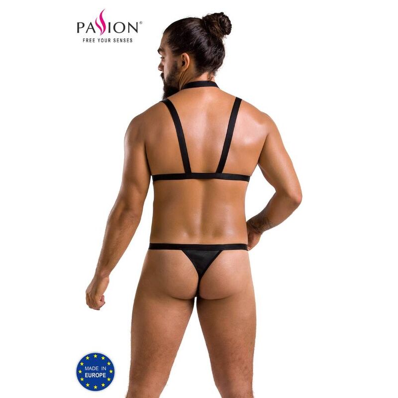 PASSION - 039 CONJUNTO ANDREW PRETO S/M - Sexshoptuga  Sexshoptuga 