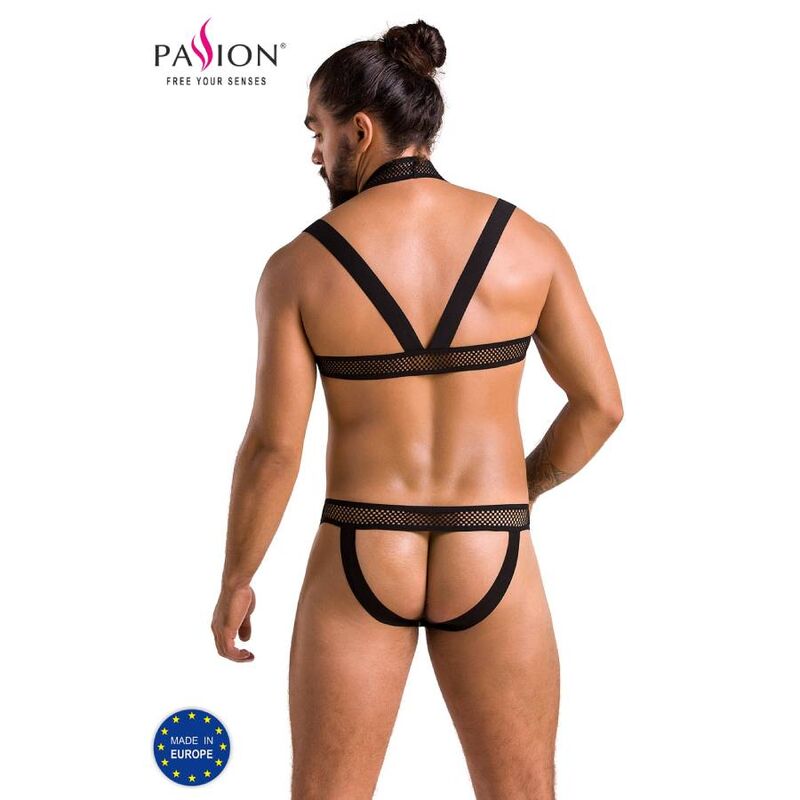 PASSION - 043 CONJUNTO JACOB PRETO S/M - Sexshoptuga  Sexshoptuga 