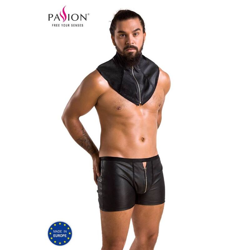 PASSION - 051 CONJUNTO EDWARD PRETO S/M - Sexshoptuga  Sexshoptuga 