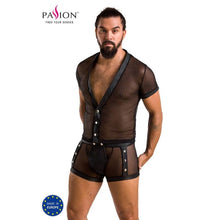 PASSION - 052 CONJUNTO MICHAEL PRETO S/M - Sexshoptuga 