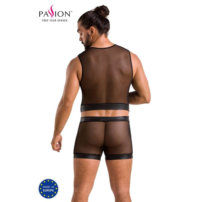 PASSION - 053 CONJUNTO WILLIAM PRETO S/M - Sexshoptuga  Sexshoptuga 