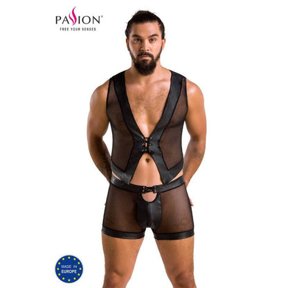 PASSION - 053 CONJUNTO WILLIAM PRETO S/M - Sexshoptuga 