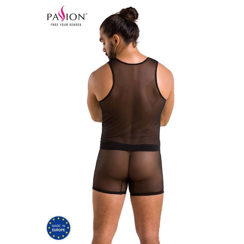 PASSION - 054 CONJUNTO OSCAR PRETO S/M - Sexshoptuga  Sexshoptuga 