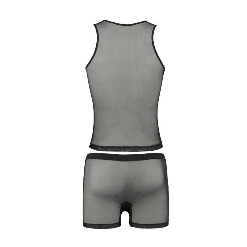 PASSION - 054 CONJUNTO OSCAR PRETO S/M - Sexshoptuga  Sexshoptuga 