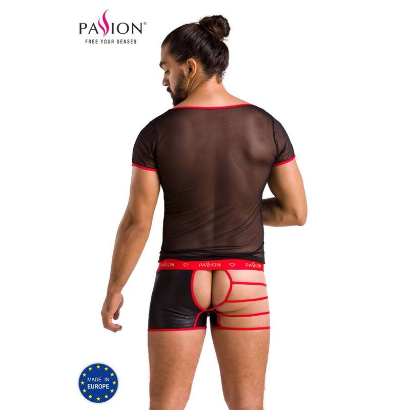 PASSION - 055 CONJUNTO MARCA PRETA S/M - Sexshoptuga  Sexshoptuga 