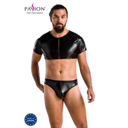 PASSION - 057 CONJUNTO PETER BLACK S/M - Sexshoptuga 