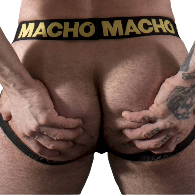 MACHO - MX25AC JOCK COURO AMARELO S - Sexshoptuga 