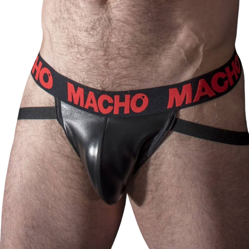 MACHO - MX25RC JOCK COURO VERMELHO S - Sexshoptuga  Sexshoptuga 