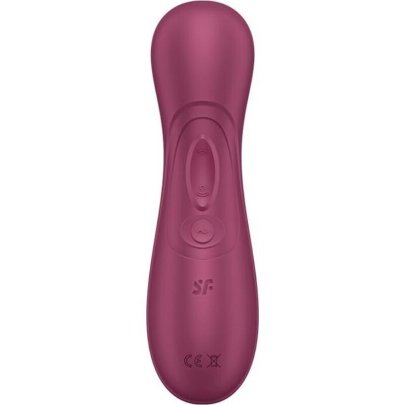 SATISFYER - PRO 2 GERAO 3 TECNOLOGIA DE AR LÍQUIDO VINHO TINTO - Sexshoptuga  Sexshoptuga 