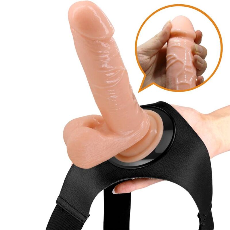 PRETTY LOVE - ARNÊS CUECAS ARNÊS UNIVERSAL COM DILDO TOM 20 CM NATURAL - Sexshoptuga  Sexshoptuga 