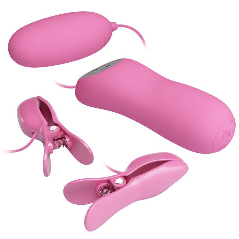 PRETTY LOVE - PINA COM VIBRAO E ELETROSHOCK ROSA - Sexshoptuga  Sexshoptuga 