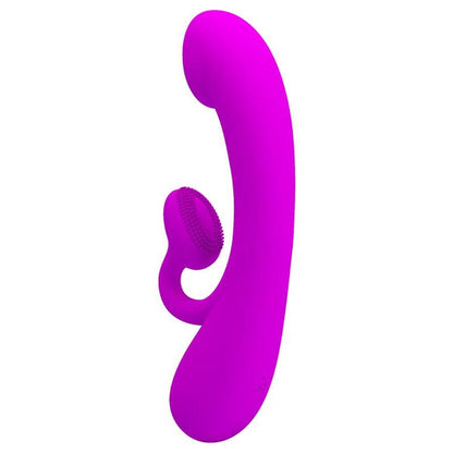 PRETTY LOVE - VIBRADOR SINCERO E OTADOR DE CLITÓRIS SILICONE ROXO - Sexshoptuga 