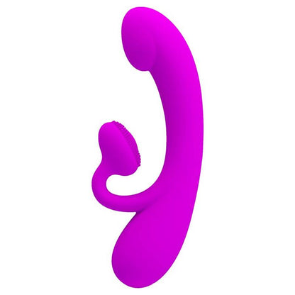 PRETTY LOVE - VIBRADOR SINCERO E OTADOR DE CLITÓRIS SILICONE ROXO - Sexshoptuga 