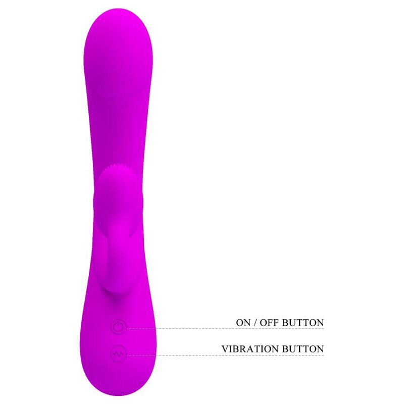 PRETTY LOVE - VIBRADOR SINCERO E OTADOR DE CLITÓRIS SILICONE ROXO - Sexshoptuga 