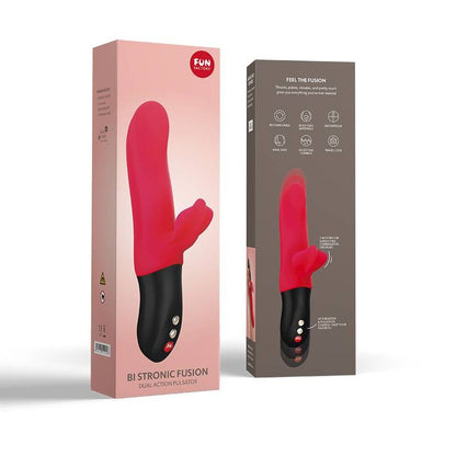 FUN FACTORY - BI STRONIC FUSION DUAL PULSATOR INDIA RED - Sexshoptuga 