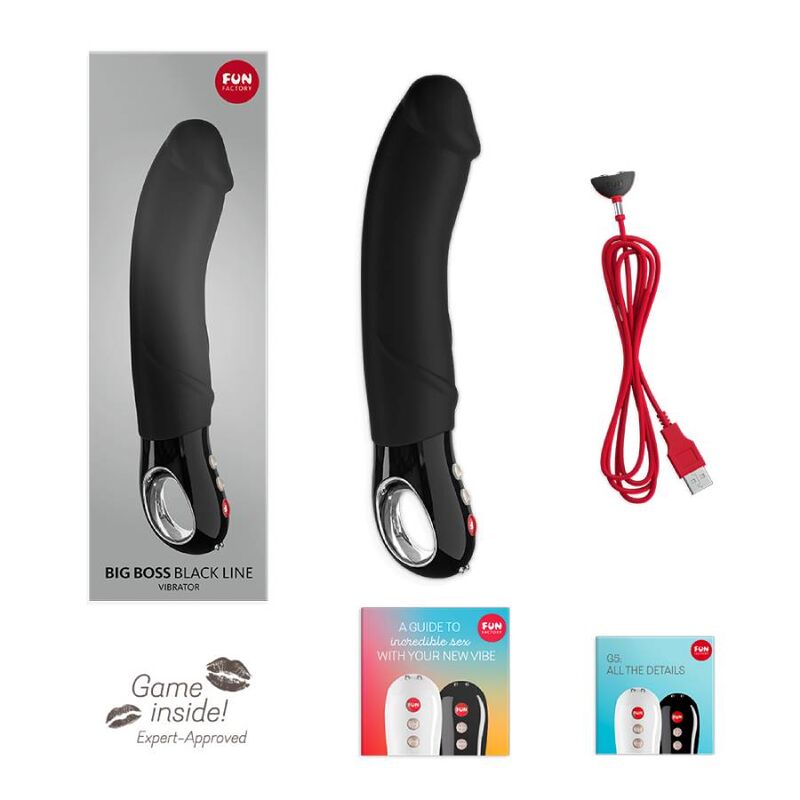 FUN FACTORY - VIBRADOR BIG BOSS LINHA PRETA - Sexshoptuga  Sexshoptuga 