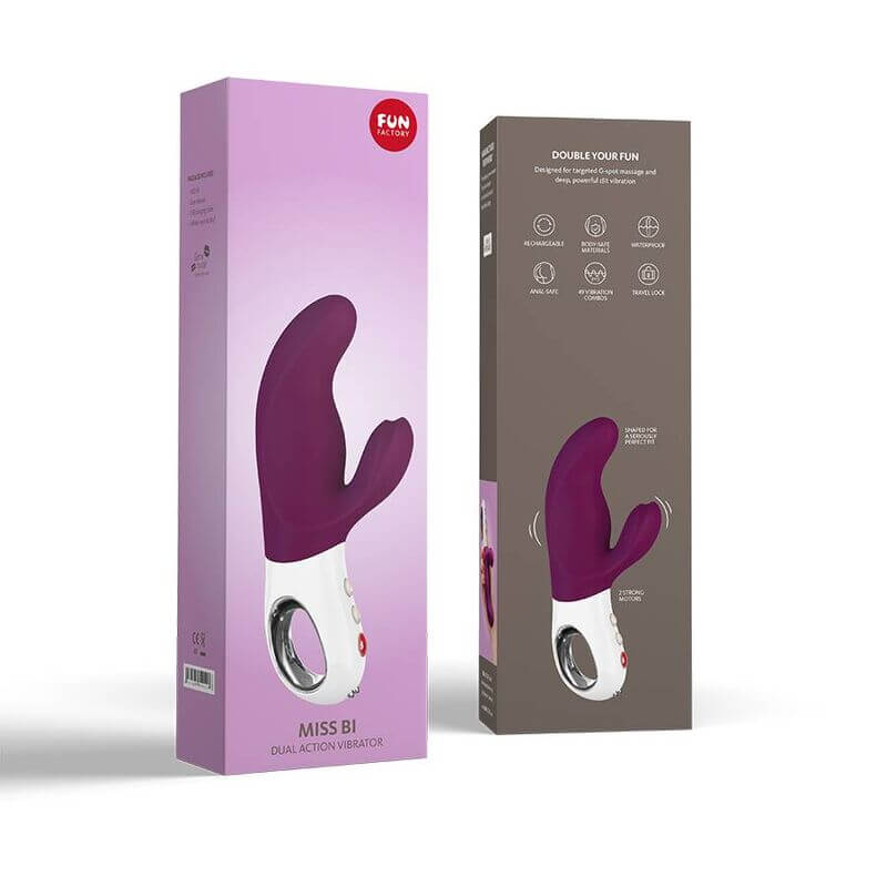 FUN FACTORY - VIBRADOR MISS BI DUAL UVA BRANCO - Sexshoptuga  Sexshoptuga 