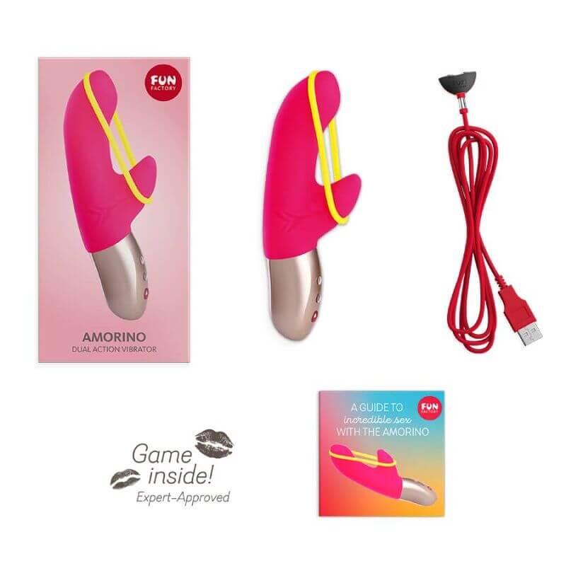 FUN FACTORY - AMORINO ROSA/AMARELO FLUO - Sexshoptuga 