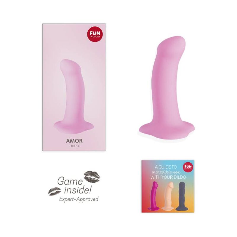 FUN FACTORY - AMOR DILDO CANDY ROSE - Sexshoptuga  Sexshoptuga 