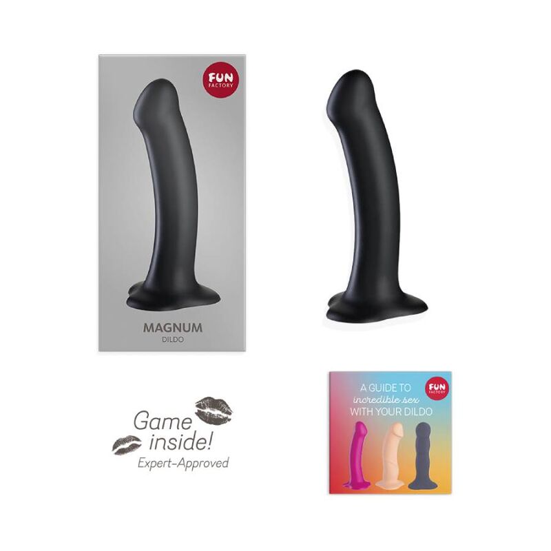 FUN FACTORY - MAGNUM DILDO PRETO - Sexshoptuga  Sexshoptuga 