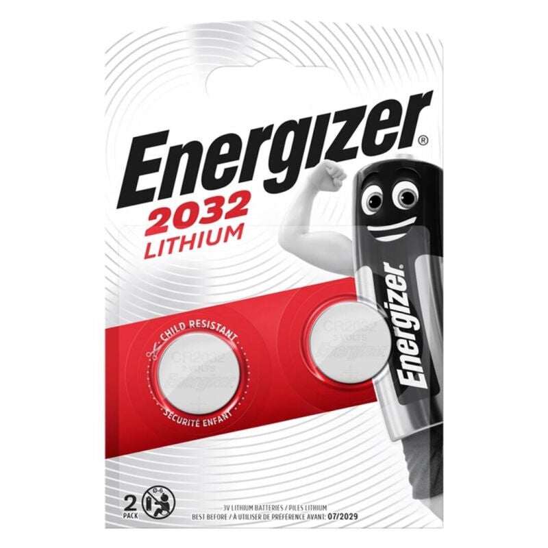 ENERGIZER - BATERIA BOTO DE LÍTIO CR2032 3V 2 UNIDADE - Sexshoptuga 