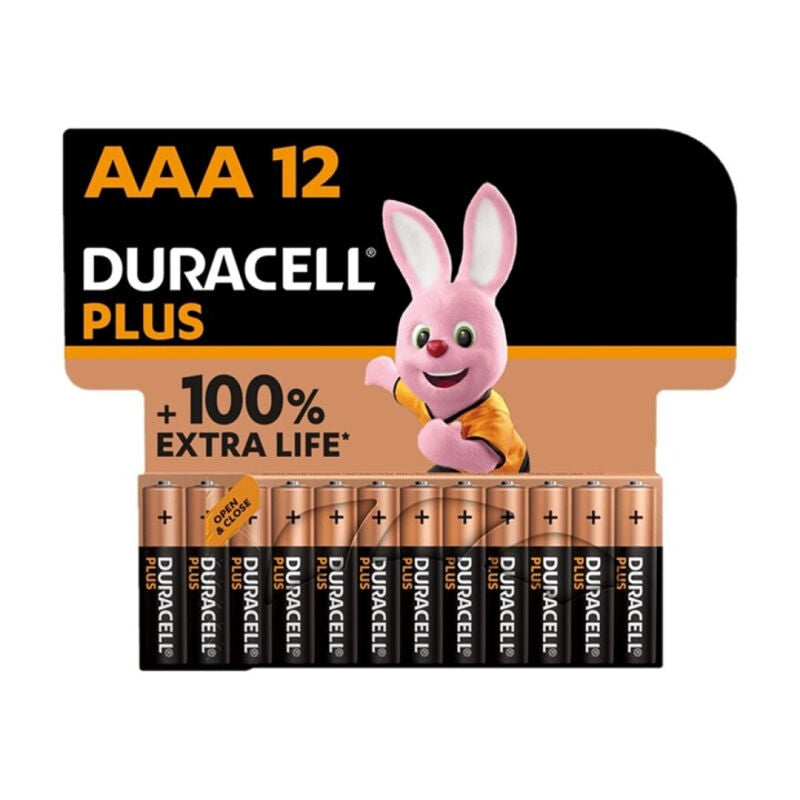 DURACELL - BATERIA ALCALINA PLUS POWER 100 AAA LR03 12 UNIDADE - Sexshoptuga  Sexshoptuga 