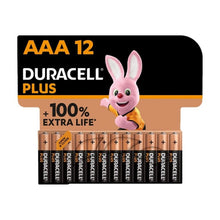 DURACELL - BATERIA ALCALINA PLUS POWER 100 AAA LR03 12 UNIDADE - Sexshoptuga 