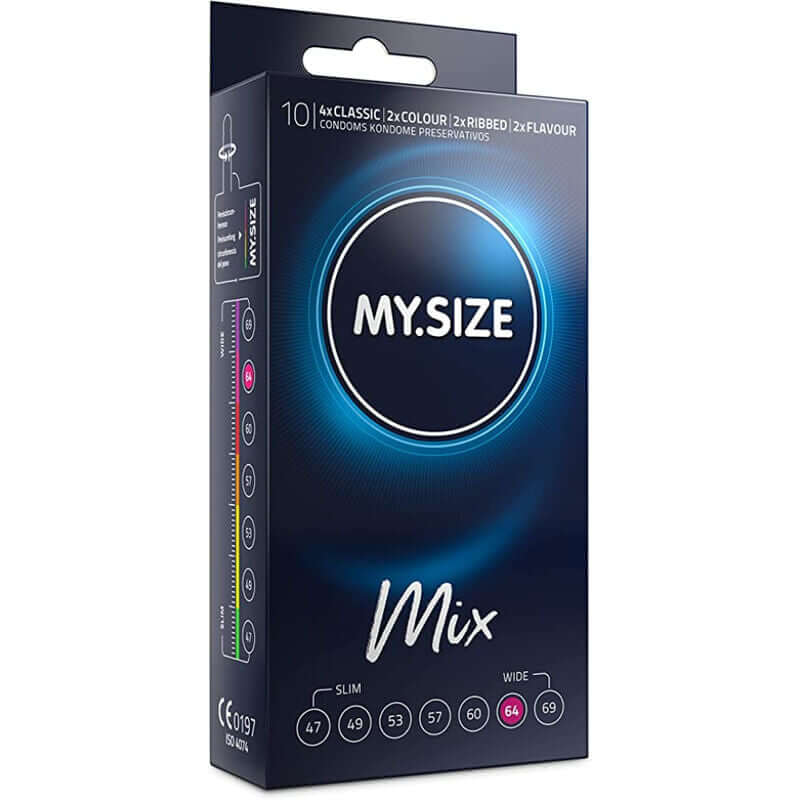 MY SIZE - MIX PRESERVATIVOS 64 MM 10 UNIDADES - Sexshoptuga  Sexshoptuga 