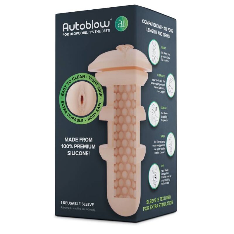 AUTOBLOW - AI VAGINA SLEEVE SKIN - Sexshoptuga  Sexshoptuga 