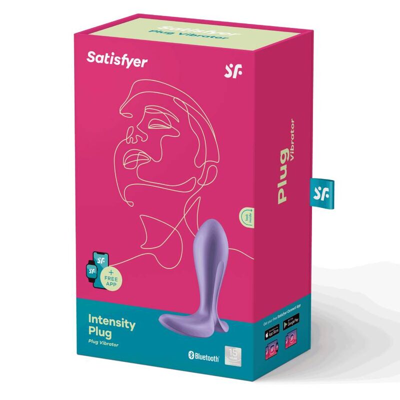 SATISFYER - PLUGUE DE INTENSIDADE ROXO - Sexshoptuga  Sexshoptuga 