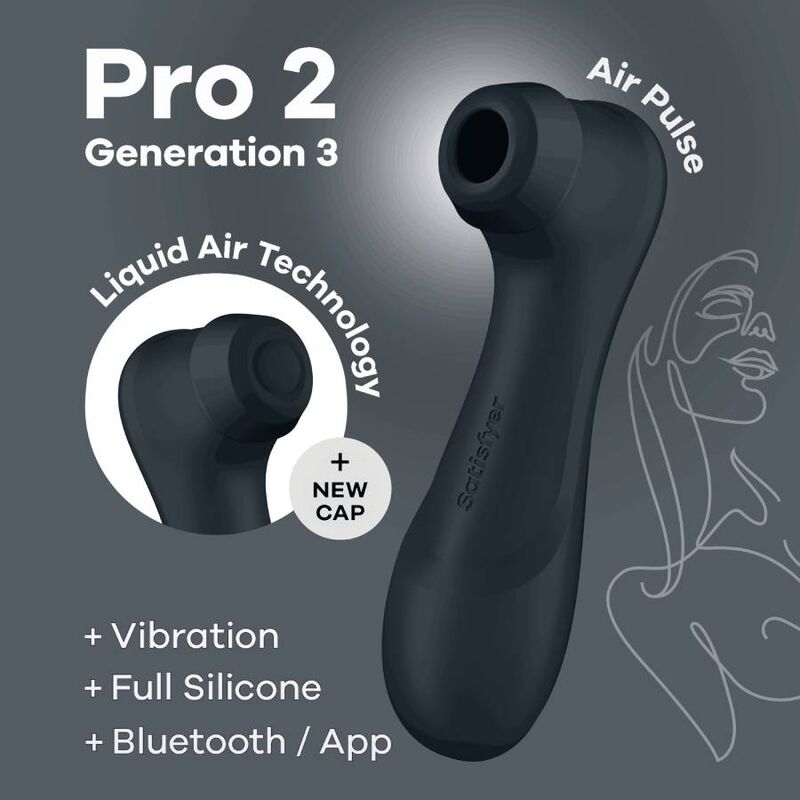 SATISFYER - PRO 2 GENERACIÓN 3 VINHO TINTO BLUETOOTH E APP - Sexshoptuga  Sexshoptuga 