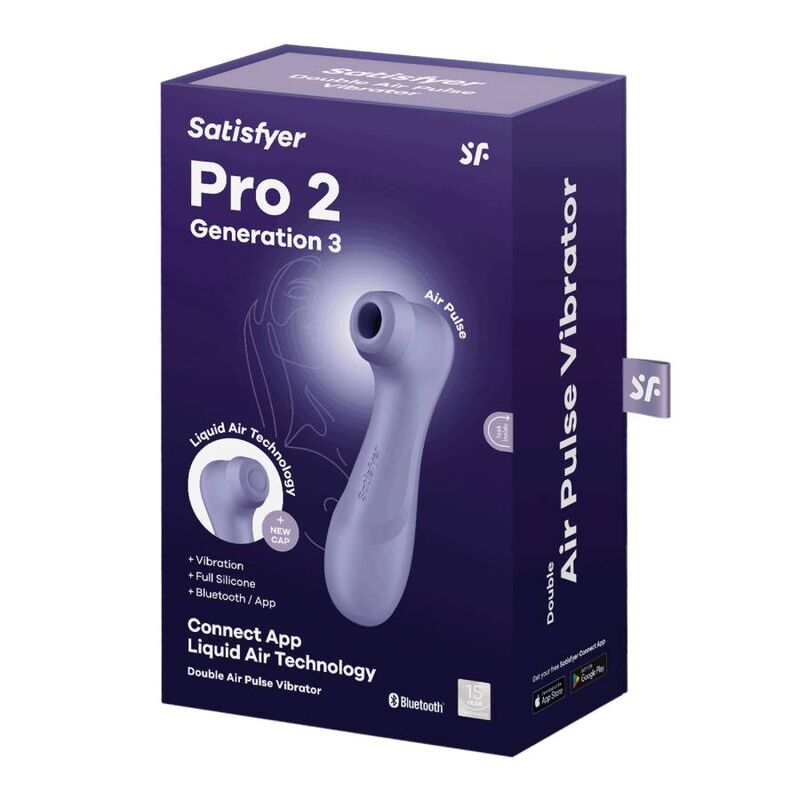 SATISFYER - PRO 2 GENERACIÓN 3 VINHO TINTO BLUETOOTH E APP - Sexshoptuga  Sexshoptuga 