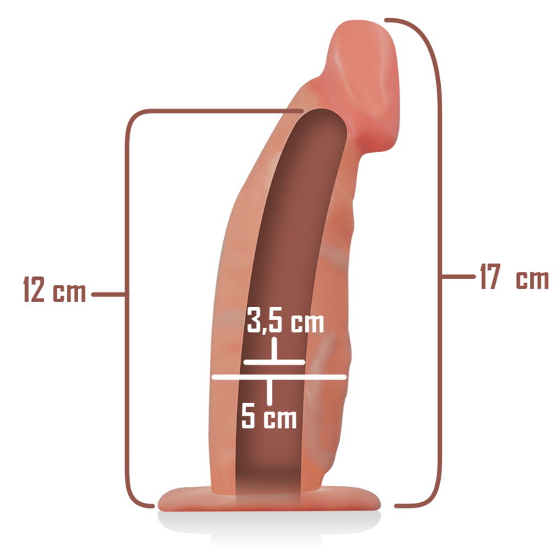 INTENSE - ARNÊS OCO COM DILDO 18 X 3,5 CM - Sexshoptuga  Sexshoptuga 