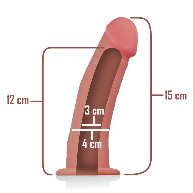 INTENSE - ARNÊS OCO COM DILDO 16 X 3 CM - Sexshoptuga  Sexshoptuga 