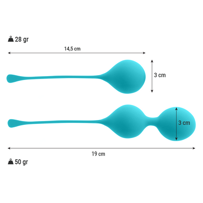 INTENSE - PACK BOLAS KEGEL KENDALL AZUL - Sexshoptuga 