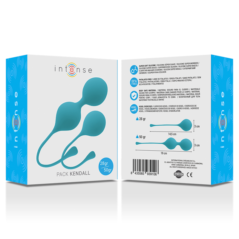 INTENSE - PACK BOLAS KEGEL KENDALL AZUL - Sexshoptuga  Sexshoptuga 