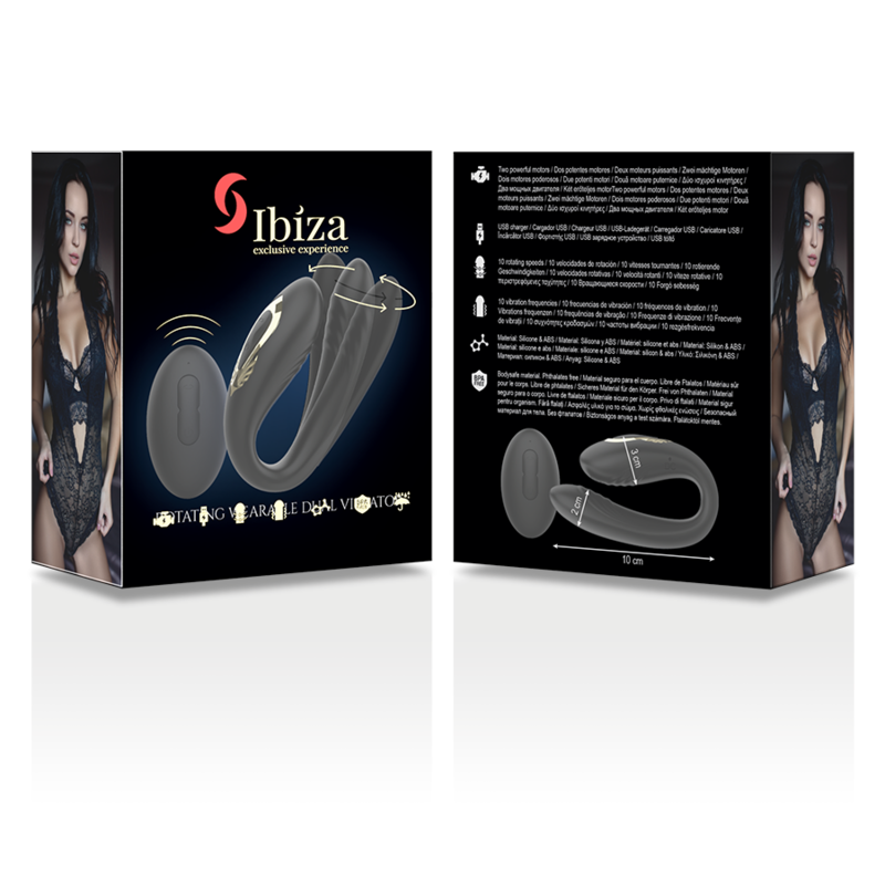 IBIZA - VIBRADOR DUPLO ROTATIVO - Sexshoptuga 