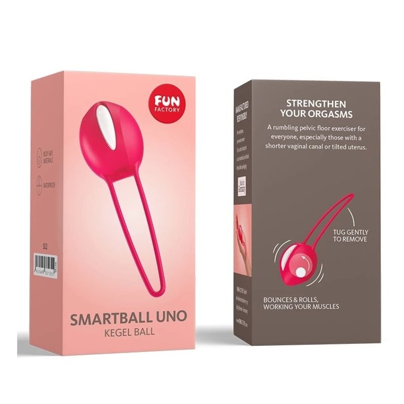 FUN FACTORY - SMARTBALL UNO BRANCO/VERMELHO ÍNDIA - Sexshoptuga  Sexshoptuga 