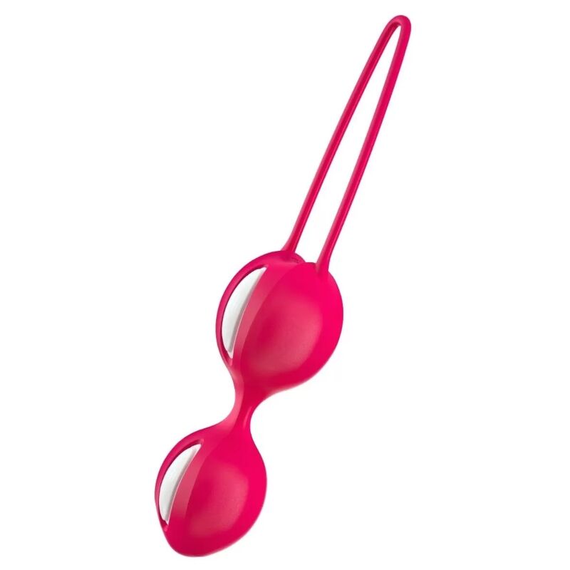 FUN FACTORY - SMARTBALLS DUO BRANCO/VERMELHO ÍNDIA - Sexshoptuga  Sexshoptuga 